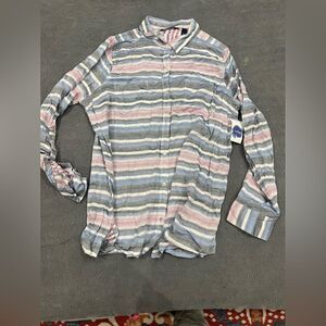 Indigo Button Up Blouse